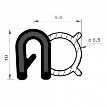 Joint Pince avec armature tubulaire 8.5