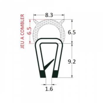 Joint Pince avec armature tubulaire 6.5