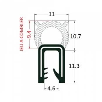 Joint Pince avec armature tubulaire 9.4